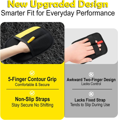 Pet Hair Removal Gloves, 2025 Electrostatic Gloves Hair Removal Reuseable Electrostatic Pet Cat Dog Hair Removal Glooming Gloves, Pet Hair Remover for Cat & Dog